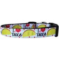 Mirage Pet Products Taco Tuesday Nylon Dog Collar Medium 125-275 MD